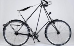 Recuperata bici d'epoca danese marca Perdersen